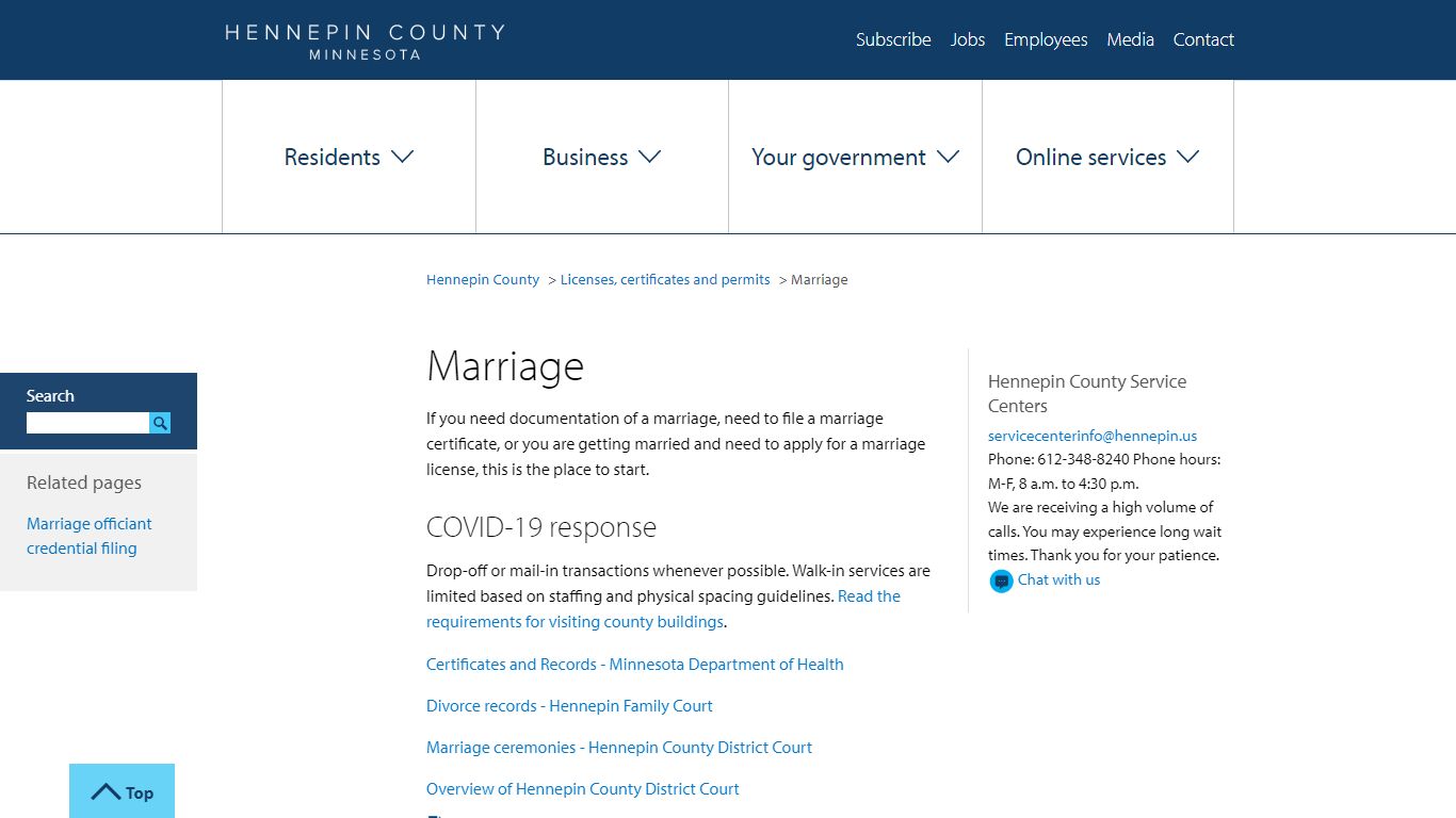 Marriage - Hennepin County, Minnesota